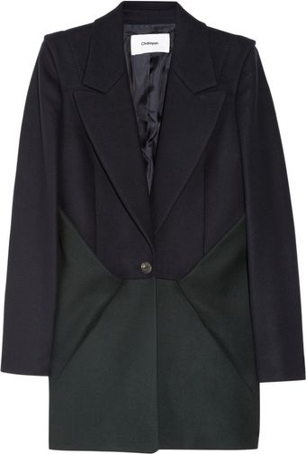 Chalayan Pinch Colorblock Felted Woolblend Jacket - Lyst