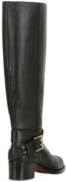 Chloé Textured Calfskin Buckle Boots - Lyst