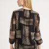 Giambattista Valli Silk Animal Print Blouse in Black - Lyst