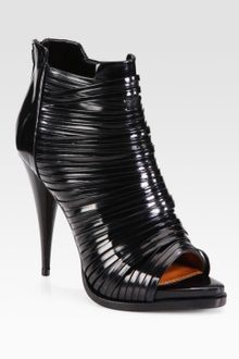 Givenchy Strappy Leather Platform Ankle Boots - Lyst