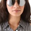 Gucci Contemporary Aviator Sunglasses in Gold - Lyst