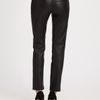 Milly Cropped Leather Pants in Black - Lyst
