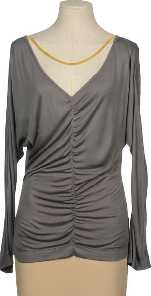 Miss Sixty Long Sleeve Tshirt in Gray (mauve) - Lyst