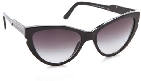 Stella Mccartney Oversized Cat Eye Sunglasses in Black - Lyst
