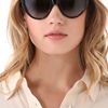 Stella Mccartney Oversized Cat Eye Sunglasses in Black - Lyst