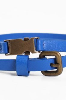 Tibi Leather Belt Cobalt - Lyst