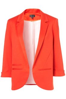 Topshop Ponte Boyfriend Blazer - Lyst