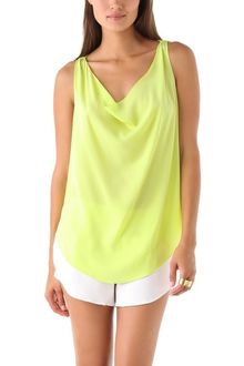 Alice + Olivia Lucy Silk Trapeze Top - Lyst