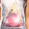 Asos Collection Asos Tshirt With Textured Triangle in White - Lyst