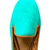 Avec Moderation Mare Calf Hair Dress Slippers in Green - Lyst
