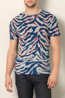 Balenciaga Graphic Zebra Print Tshirt - Lyst