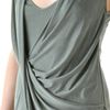 Helmut Lang Shale Jersey Flip Front Dress in Gray - Lyst