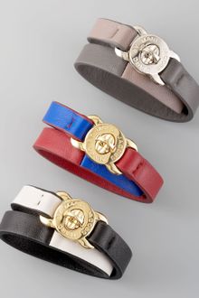 Marc By Marc Jacobs Lasercut Leather Katie Turnlock Bracelet - Lyst