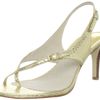 Michael By Michael Kors Michael Michael Kors Womens Eleni Thong Sandal in Gold - Lyst