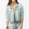 Nasty Gal Nasty Gal X Minkpink Studded Denim Jacket in Blue (denim) - Lyst