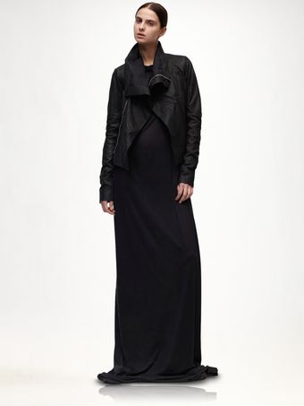 Rick Owens Leather Jacket - Lyst