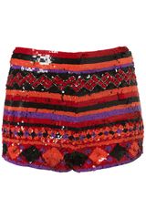 Topshop Calypso Embellished Shorts