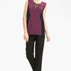 3.1 Phillip Lim Trompe Loeil Silk Top in Purple (berry/ navy) - Lyst