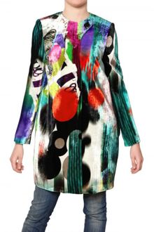 Didier Parakian Multicolor Printed Silk Coat - Lyst