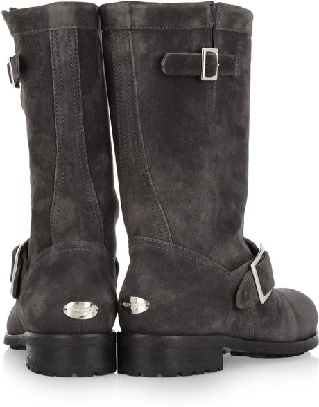 jimmy choo grey suede boots