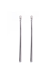 Karen Millen Crystal Drop Earrings - Lyst