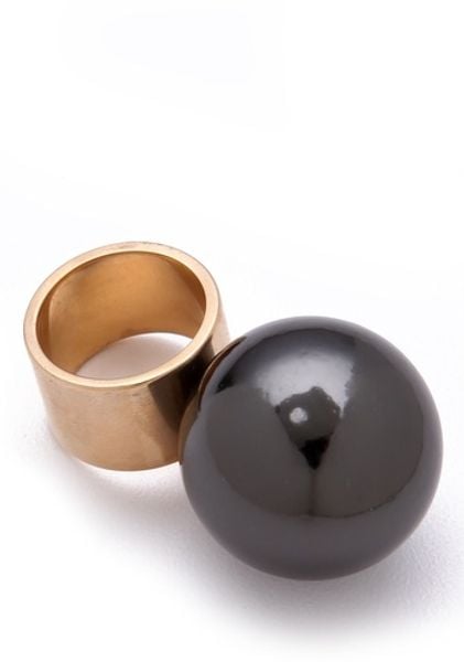 Kelly Wearstler Large Sphere Ring in Gold - Lyst