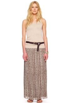 Michael by Michael Kors Collection Pleated Maxi Skirt - Lyst
