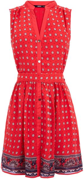 Oasis Foulard Shirt Dress - Lyst