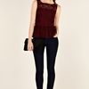 Oasis Lace Peplum Top in Purple - Lyst