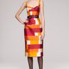 Oscar De La Renta Sleeveless Dress in Orange - Lyst