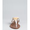 Prada Khaki Patent Leather Flame Thong Sandals in Beige (khaki) - Lyst