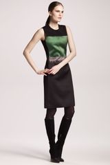 Reed Krakoff Mohair Printed Satin Dress