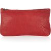 Alexander Wang Texturedleather Foldover Clutch in Red - Lyst