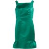 Barbara Tfank Square Neck Dress in Green (emerald) - Lyst