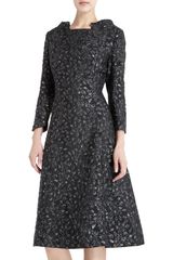 Barbara Tfank Floral Brocade Dress