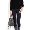 Jimmy Choo Rania Texturedleather Tote in Gray - Lyst