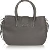 Jimmy Choo Rania Texturedleather Tote in Gray - Lyst
