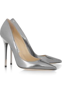 Jimmy Choo Anouk Metallic Leather Pumps - Lyst
