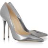 Jimmy Choo Anouk Metallic Leather Pumps in Silver - Lyst
