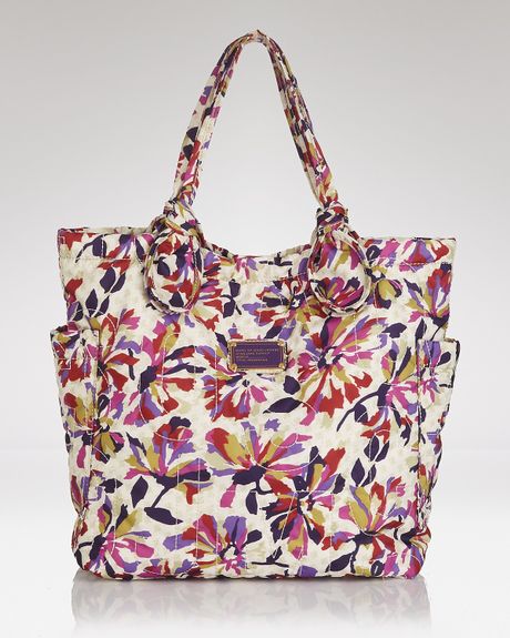 Marc By Marc Jacobs Tote Pretty Nylon Tate in Floral (white swan) - Lyst