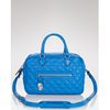 Marc Jacobs Satchel Quilted Leather Manhattan in Blue (black w  nickel) - Lyst