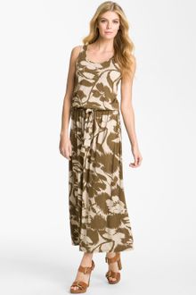 Michael by Michael Kors Belted Maxi Tank Dress - Lyst