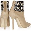 Oscar De La Renta Primavera Cutoutcuff Suede Ankle Boots in Beige (taupe) - Lyst