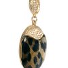 River Island Leopard Round Dangle Earrings in Gold - Lyst