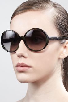 Stella Mccartney Sunglasses Round Sunglasses Green  - Lyst