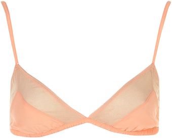 Topshop Sparkle Chiffon Triangle Bra - Lyst