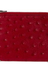 Alexander Wang Ostrich Prisma Coin Purse