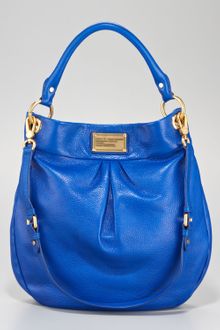 Marc By Marc Jacobs Classic Q Hillier Hobo Meteorite Blue - Lyst