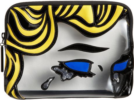 3.1 Phillip Lim The Break Up 31 Second Cosmetic Zip in White (black) - Lyst