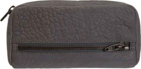 Alexander Wang Fumo Continental Wallet in Gray (black) - Lyst